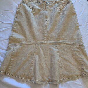 FDJ Vintage Women's Skirt Denim Beige Size 6